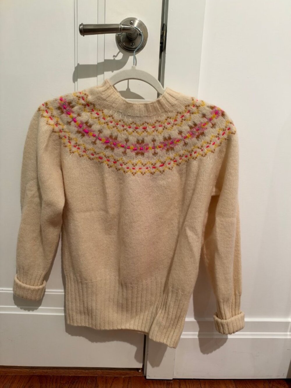 La Fetiche Fair Isle Wool Sweater, S